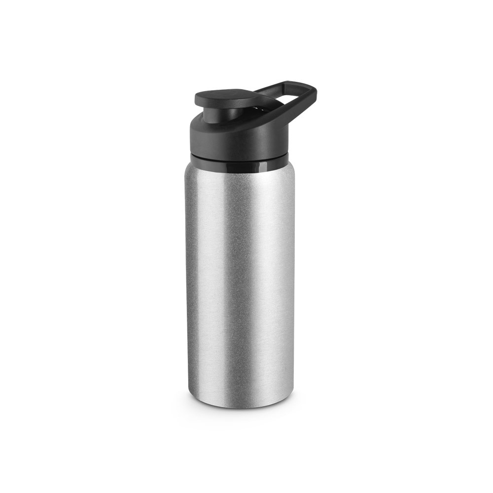 Bouteille de sport personnalisée 660ml SHAWN Argenté satiné